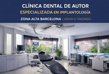 Negocio-Otros negocios-CLÍNICA DENTAL DE AUTOR CON IMPLANTOLOGÍA AVANZADA | ZONA ALTA BARCELONA | DISPONIBLE EN VENTA O TRASPASO