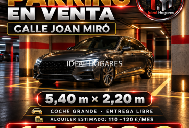 Garaje-Parking coche-MAGNIFICA PLAZA PARQUING BCN  IDEAL INVERSORES